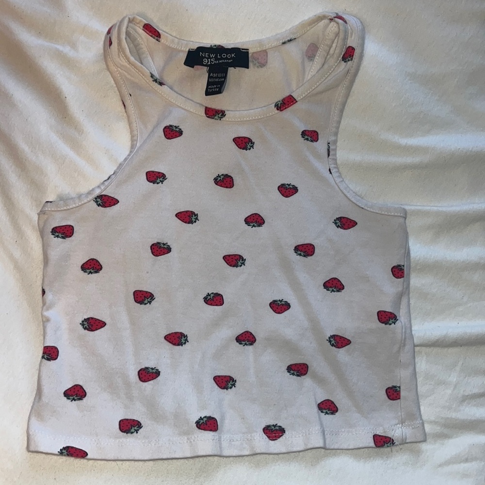 New Look strawberry tank top.